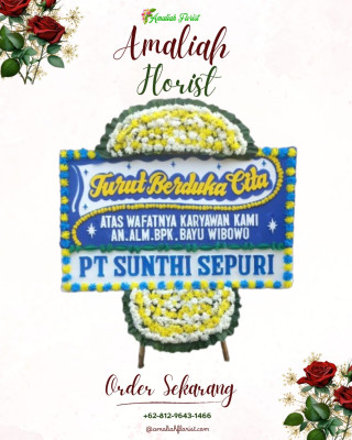 Papan Bunga Duka di Kalicacing